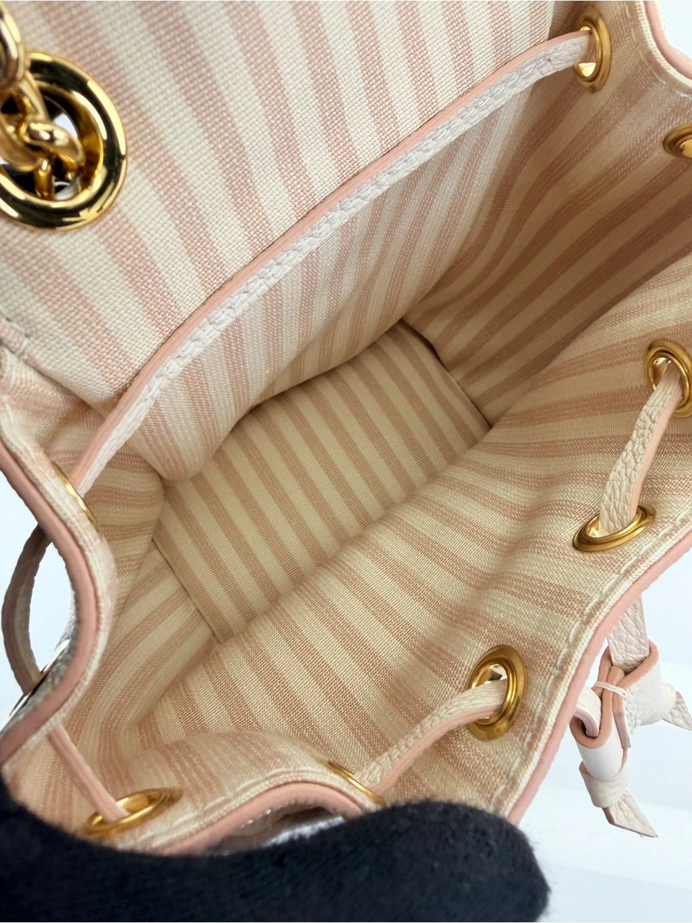 Louis Vuitton Nano Noe Empreinte Blush Pink Monogram Mini Bucket Bag NWT